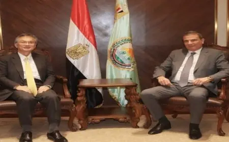 وزير الزراعة يبحث مع السفير الياباني بالقاهرة التعاون في مجال تكنولوجيات الزراعة الحديثة وتنمية المصايد والزراعة الآلية
