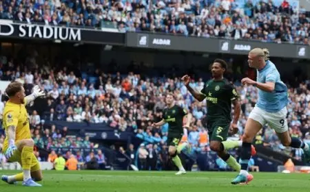 هالاند يقود السيتي لقلب الطاولة على برينتفورد