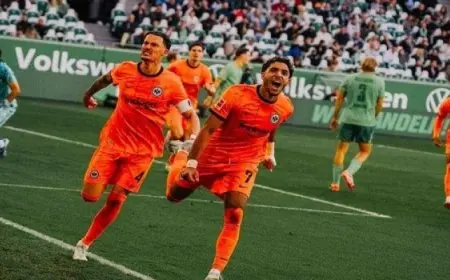 فرانكفورت يفوز على فولفسبورج بثنائية عمر مرموش في الدوري الألماني