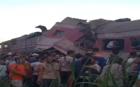 النيابة العامة تأمر بتشكيل لجنتين في واقعة تصادم قطارين بمدينة الزقازيق