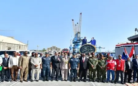 وصول سفينة مصرية تحمل مساعدات إغاثية إلى السودان