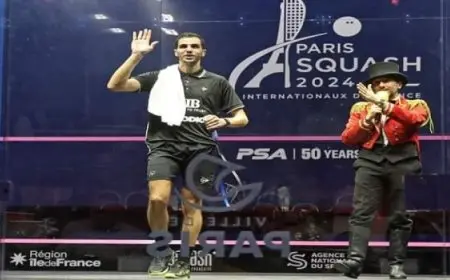ختام منافسات دور الـ16 ببطولة باريس للإسكواش بـ7 مباريات مصرية