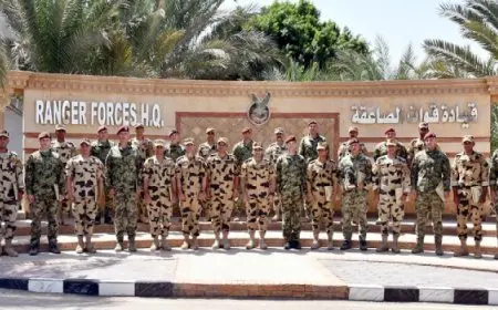 تدريب مشترك بين قوات الصاعقة المصرية والقوات الخاصة الصربية