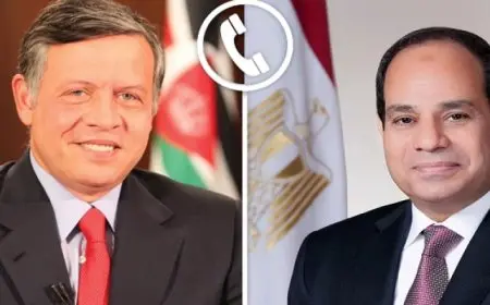 الرئيس السيسي وملك الأردن يحذران من خطورة استمرار الحرب في غزة واتساع نطاقها