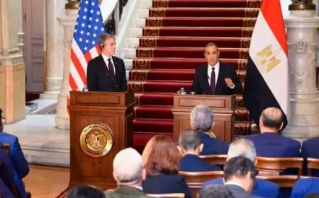وزير الخارجية يستقبل نظيره الأمريكي ويعلنان عن إطلاق جولة جديدة من الحوار الاستراتيجي بين البلدين