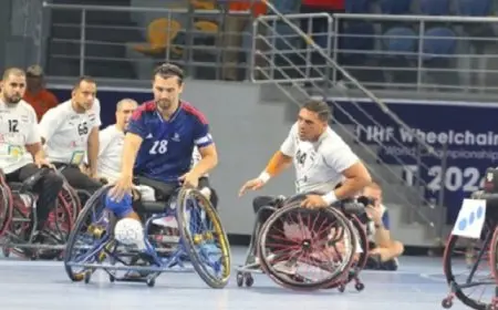 منتخب مصر للكراسي المتحركة لليد يهزم فرنسا ويواجه أمريكا في نهائي المونديال غدا