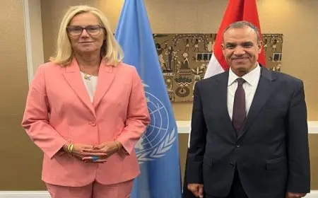 وزير الخارجية يلتقي مع كبيرة منسقي الأمم المتحدة للشئون الإنسانية وإعادة الإعمار في غزة