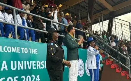 وزير الشباب والرياضة يشهد افتتاح دورة الألعاب الأفريقية للرياضة الجامعية بنيجيريا