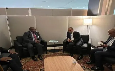 وزير الخارجية يلتقى مع وزير خارجية جمهورية زامبيا على هامش أعمال الجمعية العامة