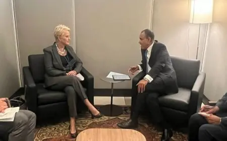 وزير الخارجية والهجرة يلتقى مع المديرة التنفيذية لبرنامج الغذاء العالمى