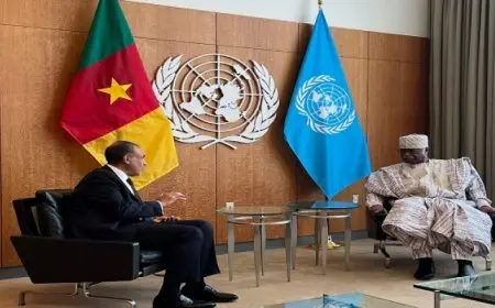 وزير الخارجية يلتقي مع رئيس الجمعية العامة للأمم المتحدة