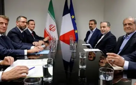 خلال لقائهما في نيويورك .. ماكرون يطلب من بزشكيان العمل على إرساء التهدئة في الشرق الأوسط