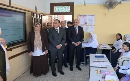 بال .. خلال جولة تفقدية لعدد من المدارس .. مدبولي : الدولة تواصل السعي الجاد للنهوض بمنظومة التعليم وتطوير جميع محاورها