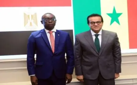 وزير الصحة يستقبل السفير السنغالي لبحث تعزيز التعاون بين البلدين في القطاع الصحي