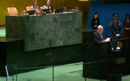 عباس أمام الجمعية العامة: نطالب بتجميد عضوية إسرائيل في الامم المتحدة