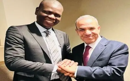 وزير الخارجية والهجرة يلتقي مع وزير الخارجية والتعاون الدولي بجنوب إفريقيا