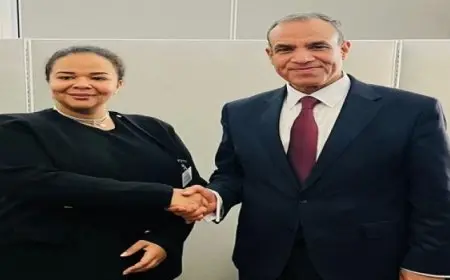 وزير الخارجية والهجرة يلتقي مع وزيرة خارجية جمهورية الكونغو الديموقراطية