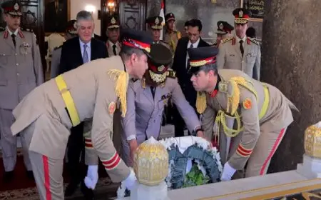 الرئيس السيسي ينيب وزير الدفاع لوضع أكليل من الزهور على قبر الزعيم الراحل جمال عبدالناصر