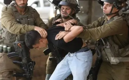 الاحتلال الإسرائيلي يعتقل 41 فلسطينيا من الضفة الغربية المحتلة