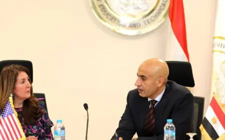 وزير التعليم يبحث مع السفيرة الأمريكية سبل التعاون بكافة القطاعات