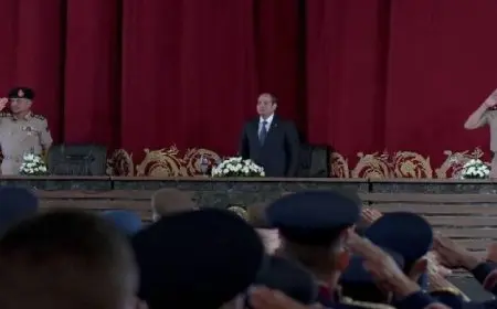 خلال لقاءه خريجي الأكاديمية العسكرية .. الرئيس السيسي : حماية الأمن القومي عملية مستمرة بلا كلل أو ملل