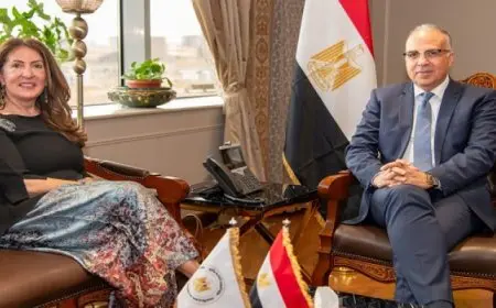 وزير الري يلتقى سفيرة الولايات المتحدة الأمريكية بالقاهرة لبحث سُبل تعزيز التعاون بين مصر وأمريكا في مجال الموارد المائية