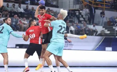  الأهلي يواجه برشلونة في مباراة الميدالية البرونزية بمونديال اليد