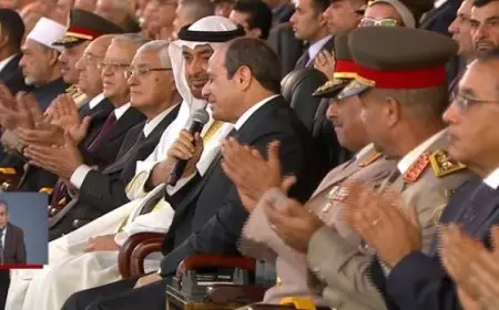 الرئيس السيسي يشكر رئيس الإمارات لحضوره حفل تخرج طلبة الكلية العسكرية