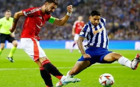 مانشستر يونايتد يتعادل مع بورتو البرتغالي 3-3 في الدوري الأوروبي