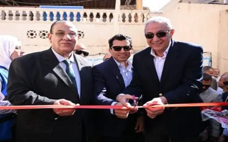 وزير الشباب ومحافظ الغربية يصلان كفر الزيات لافتتاح حمام سباحة مركز شباب المدينة