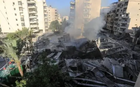 الاحتلال الإسرائيلي يعلن استهداف مواقع شعبة استخبارات حزب الله في بيروت