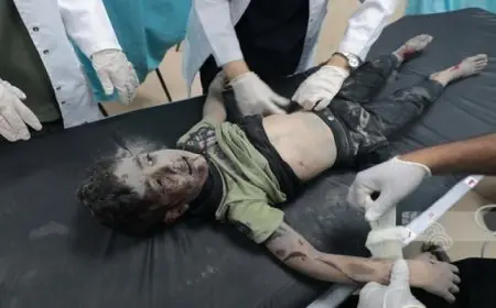 استشهاد 5 أطفال فلسطينيين في قصف للاحتلال الإسرائيلي على مخيم الشاطئ شمال غزة