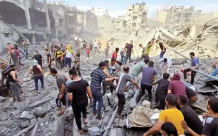 استشهاد فلسطينيين وإصابة 5 آخرين جراء قصف الاحتلال الإسرائيلي لجباليا شمال غزة