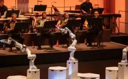 روبوت بثلاث أذرع .. يقود فرقة موسيقية !!
