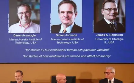 فوز ثلاثة خبراء بجائزة نوبل للعلوم الاقتصادية لعام 2024