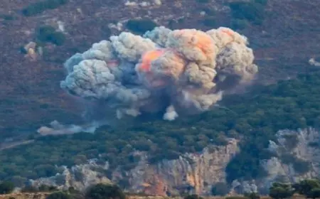 الطيران الإسرائيلي يشن غارات على عدة بلدات بالنبطية جنوب لبنان