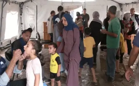 “الأونروا”: تطعيم 93 ألف طفل في الجولة الثانية من حملة التحصين ضد شلل الأطفال في قطاع غزة