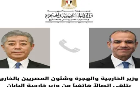 وزير الخارجية يؤكد لنظيره الياباني موقف مصر الرافض لسياسات إسرائيل التصعيدية وتداعياتها على المنطقة