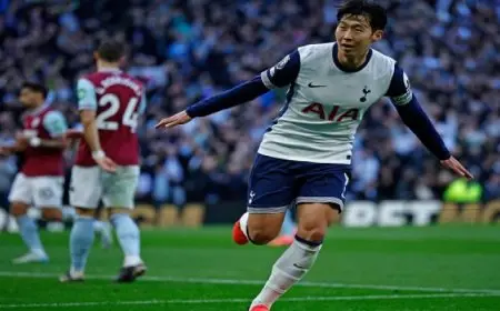 فوز توتنهام على وست هام 4-1 بالدوري الإنجليزي الممتاز لكرة القدم