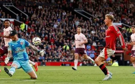 مانشستر يونايتد يفوز على برينتفورد 2-1.. وليستر سيتي يهزم ساوثهامبتون 3-2 في الدوري الإنجليزي