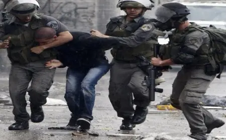 الاحتلال الإسرائيلي يعتقل أربعة شبان من مخيم بلاطة