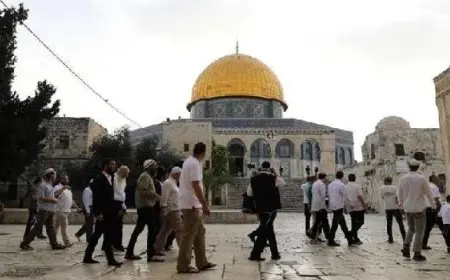 مئات المستوطنين يقتحمون المسجد الأقصى وسط حماية من الشرطة الإسرائيلية