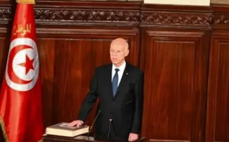 تونس.. قيس سعيد يؤدى اليمين الدستورية لولاية رئاسية ثانية