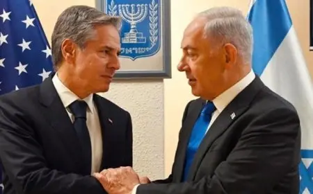 بلينكن لنتنياهو: يجب العمل على تأمين إطلاق سراح الرهائن وإنهاء الصراع في غزة