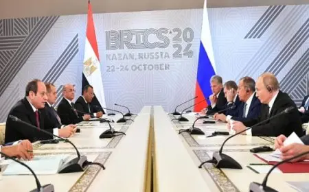 الرئيس السيسي يشيد بالتطور الذي تشهده العلاقات الثنائية بين مصر وروسيا والتعاون الاستراتيجي بين البلدين
