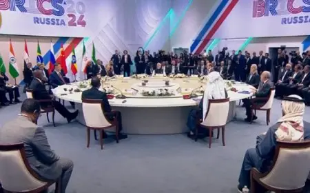 الرئيس السيسي يشارك في الجلسة العامة الثانية الموسعة لقمة تجمع بريكس