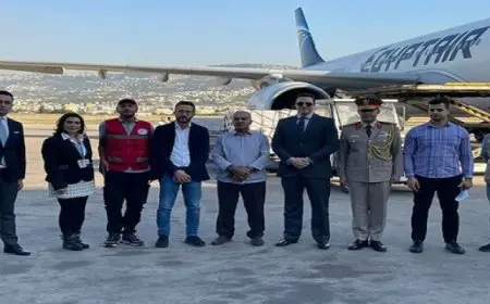 وصول شحنة مساعدات مصرية ثالثة إلى لبنان وإعادة ۲۹۳ مواطنا إلى أرض الوطن