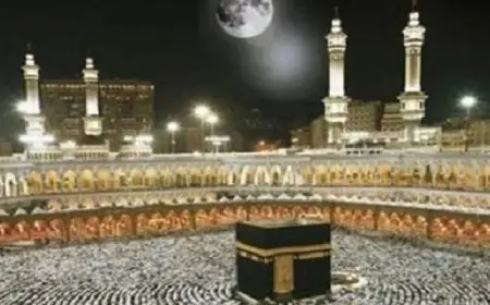 اليوم.. تعامد القمر على الكعبة المشرفة