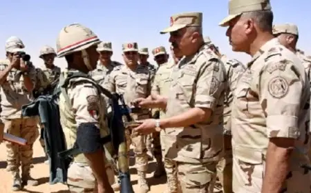 بال وال.. الفريق أحمد خليفة يتفقد إجراءات التأمين على الإتجاه الاستراتيجى الجنوبى