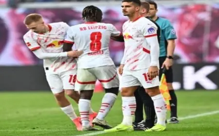 لايبزيج يتصدر الدوري الألماني بفوزه على فولفسبورج 3ـ1..ودورتموند يخسر أمام أوجسبورج 2ـ1